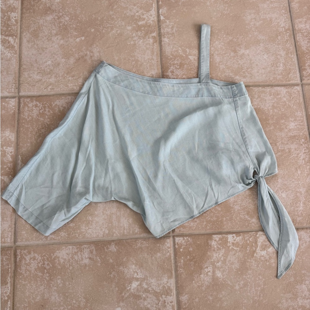 Light Blue Holding Horses Top
